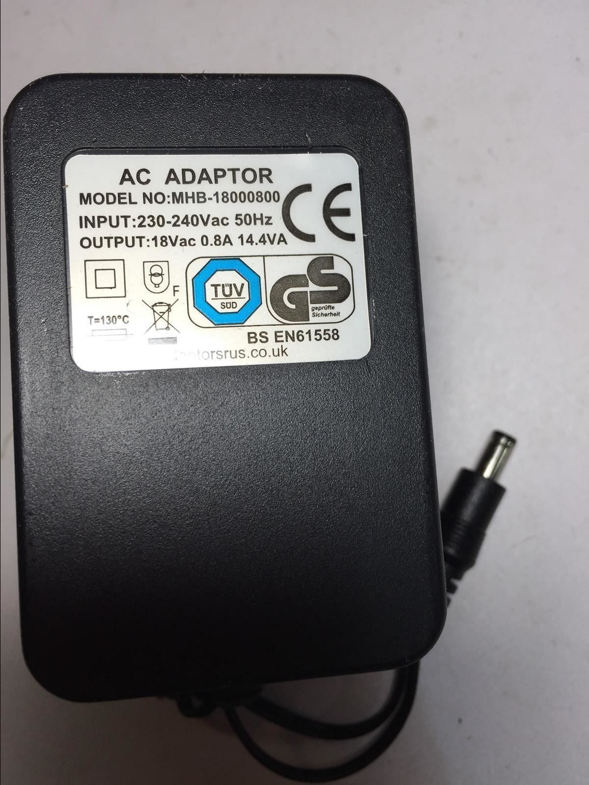 New 18V 0.8A AC-AC MHB-18000800 adapter for TROLi21-18V0.8A TRANSFORMER ADAPTOR POWER SUPPLY 18VAC 8
